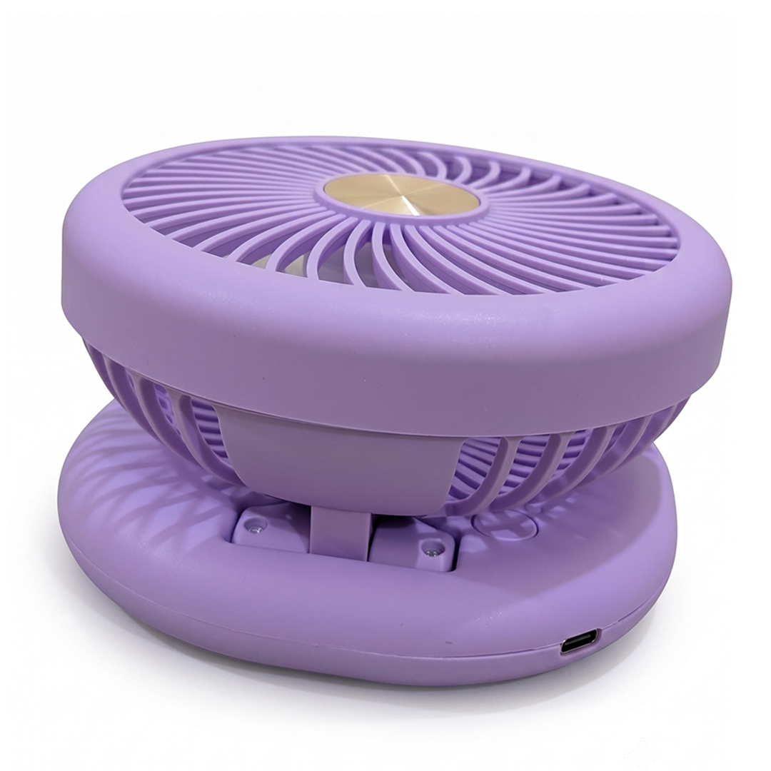 Foldable Fashion USB Mini Fan - Rechargeable , Portable Desk Fan