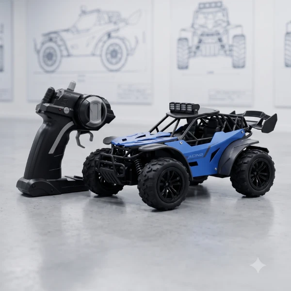 Metal Off-Road 2.4GHz Remote Control Rock Crawler RC Car With LED Lights