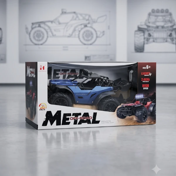 Metal Off-Road 2.4GHz Remote Control Rock Crawler RC Car With LED Lights