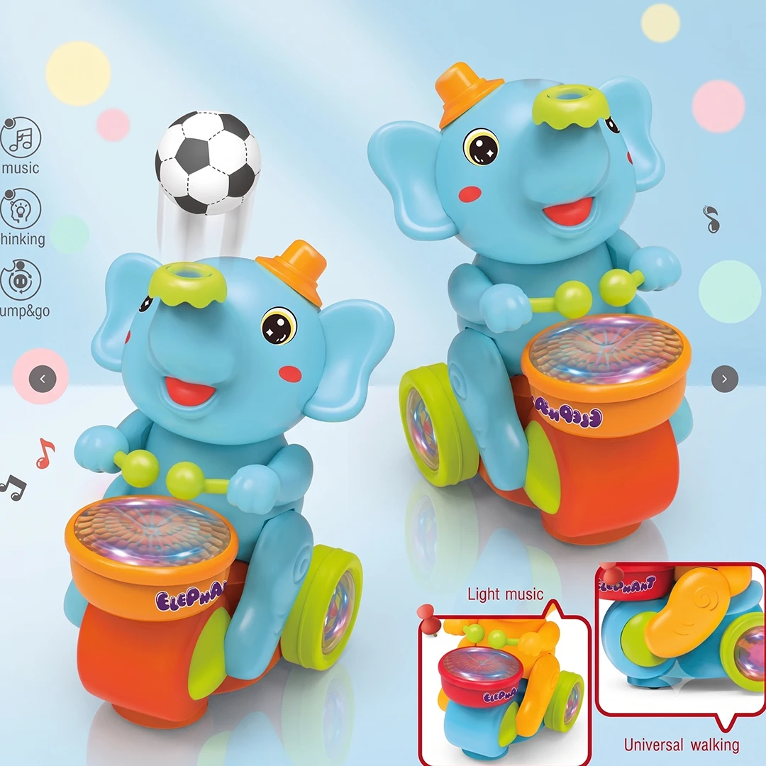 Elephant Musician Bump & Go Musical, Toy (3+ Years)