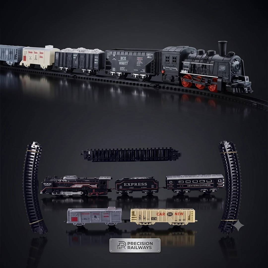 Rail King Intelligent Classical Train - 19 Pieces Train Set